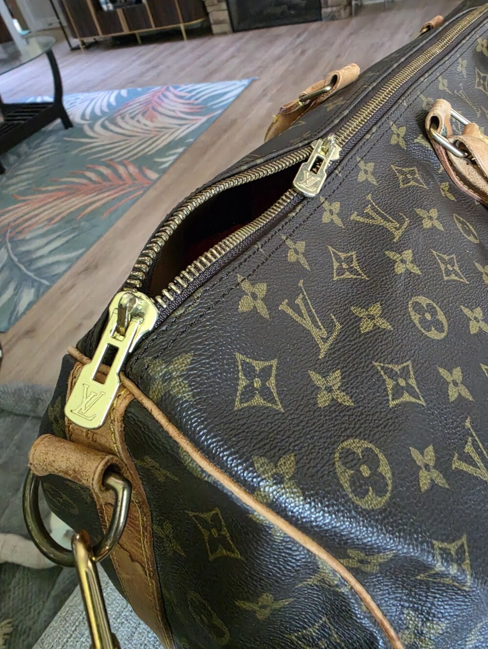 Louis Vuitton Monogram Canvas Duffel Bag in Brown and Tan - Picture 6 of 15